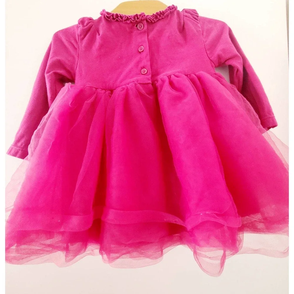 Pink My 1st Thanksgiving tulle dress